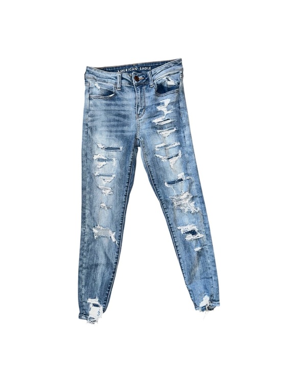 American Eagle Outfitters Denim - American Eagle Outfitters Light Blue Distressed Skinny Jeans